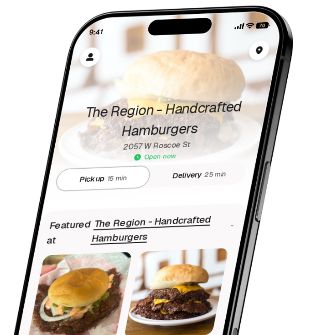 The Region - Handcrafted Hamburgers app preview